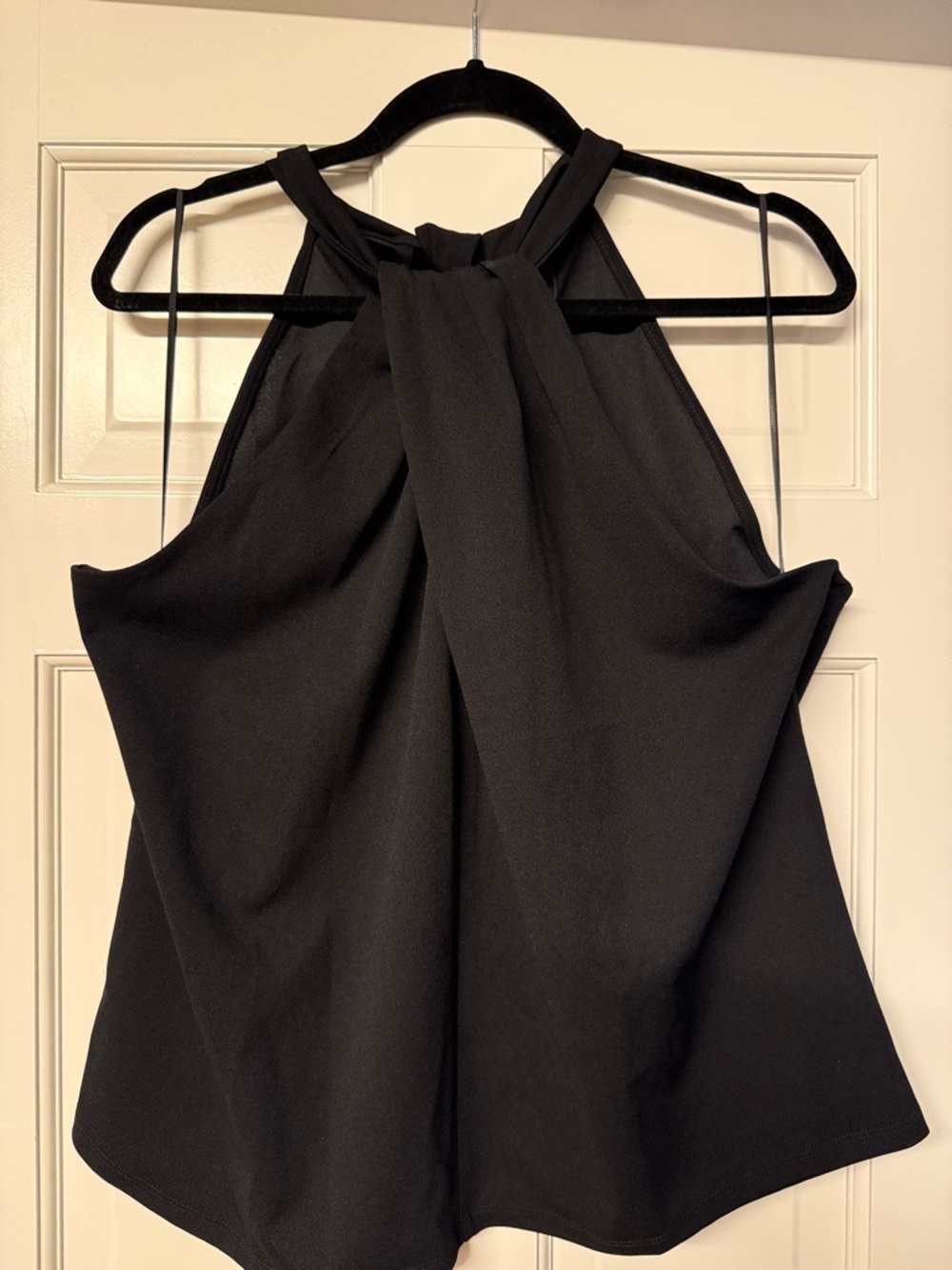 NWT Ann Taylor Black Halter Neck Swing Tank
